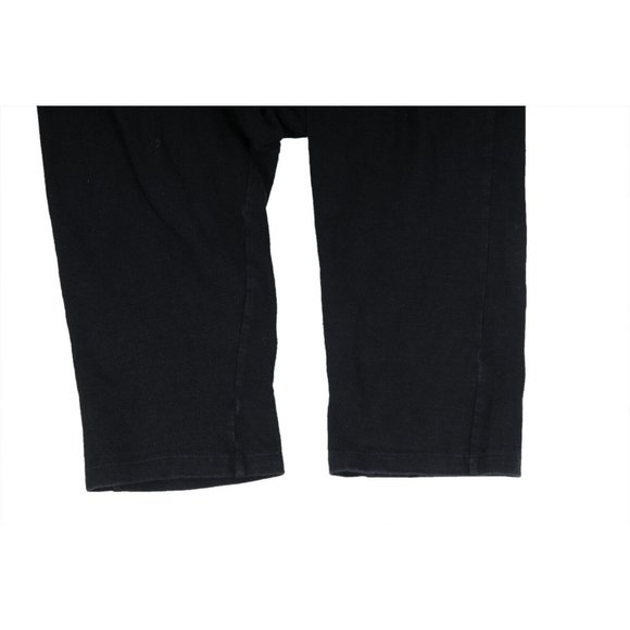 Rick Owens Men Cropped Pants Medium Black Cotton Drop Crotch Drawstring Trousers - Picture 4 of 10